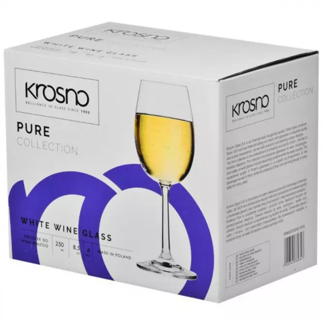 Sada pohárov na biele víno Pure 6x250 ml