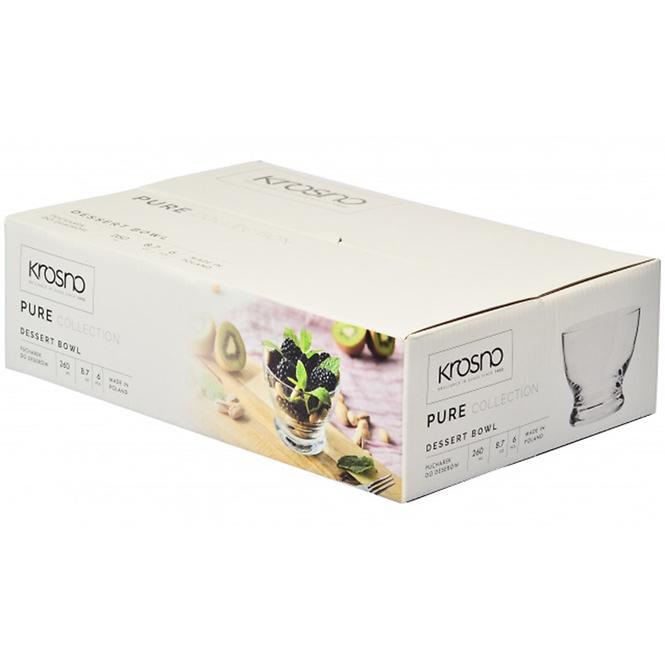 Sada pohárov na dezerty Pure 6x260 ml,5