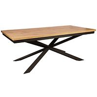Stôl St-33 140x80+2x40 dub wotan/čierna