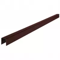 Krycí profil horný Smart 0,4x70x1000 mm RAL8017 hnedý
