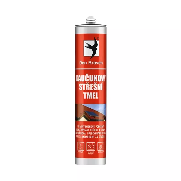 Den Braven  Kaučukový strešný tmel hnedá 280ml