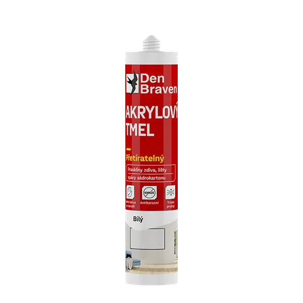 Den Braven Akrylový tmel hnedý 280 ml