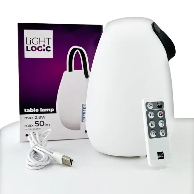 Stolná lampa LED OXOR IP44 RGB ACCU,3
