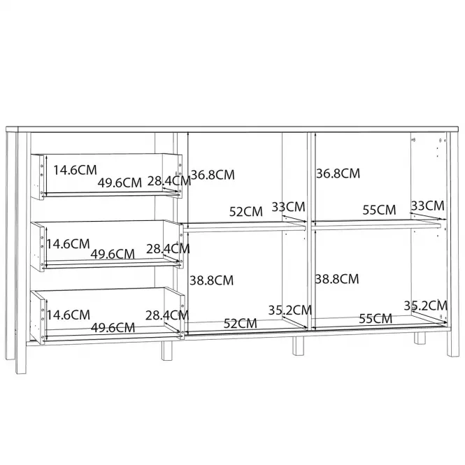 Komoda Alanya JTNK233R-M635
