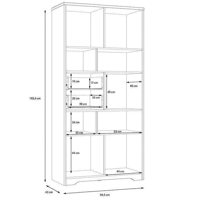 Regál Jodaki JDKR721-D89,5