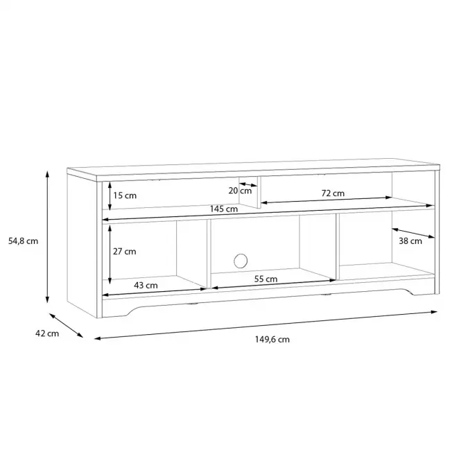 TV stolík Jodaki JDKT121-D89,5