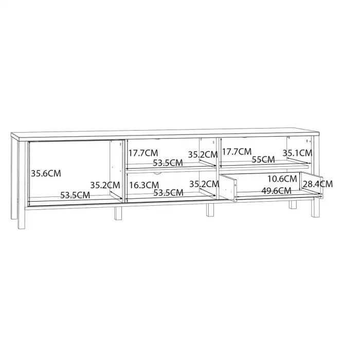 TV stolík Alanya  JTNT133L-M635