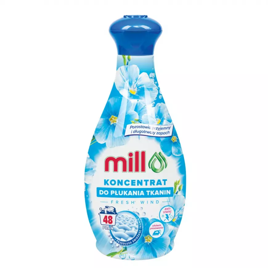 Koncentrát na zmäkčovanie tkanín MILL FRESH WIND 1,3L