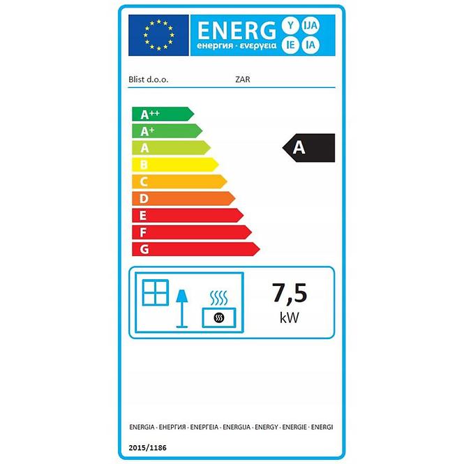 Krbové kachle ZAR čierne 7,5 kW