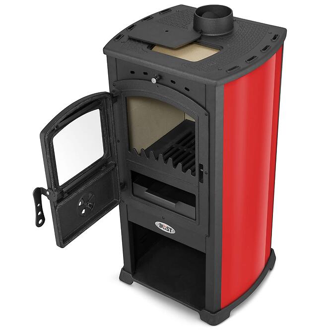Krbové kachle Modena červené 7,3 kW