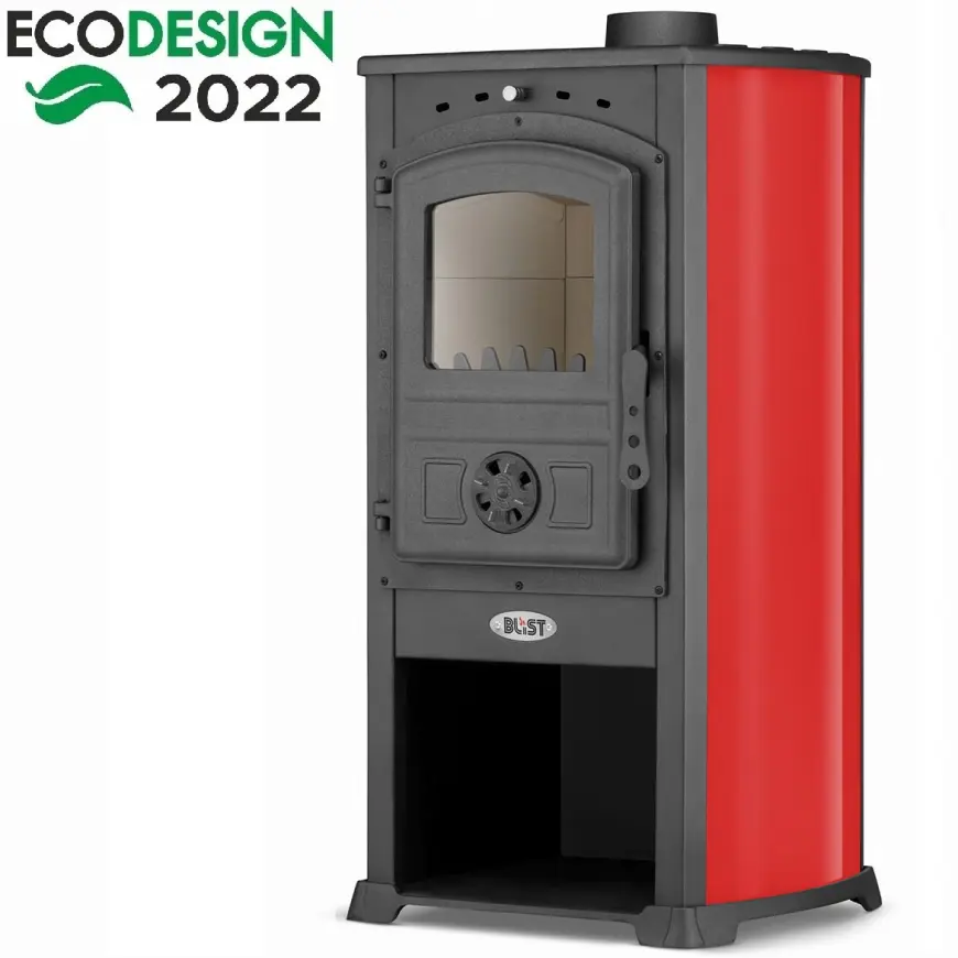Krbové kachle Modena červené 7,3 kW