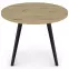Stôl Log TB circle 100x100 artisan/čierny,2