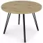 Stôl Log TB circle 100x100 artisan/čierny,3