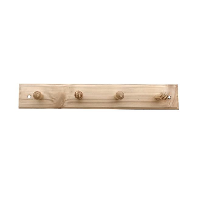 Vešiak 4-kolíkový borovica,2