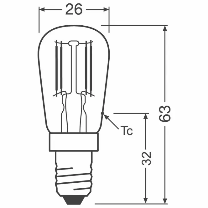 Žiarovka LED OSRAM ST25 E14 6500K