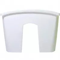 Kvetináč na zábradlie Crown  DCRO240 19511 S449 biely