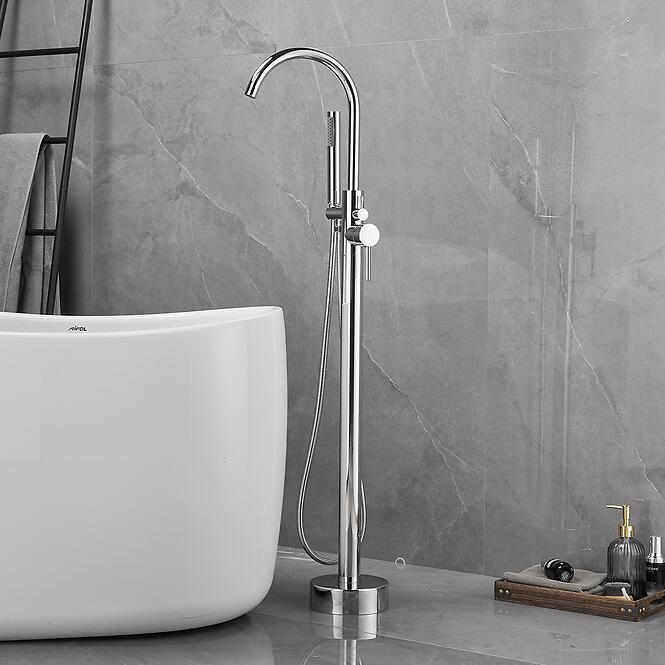 Batéria vaňová voľne stojaca Evra chróm,4