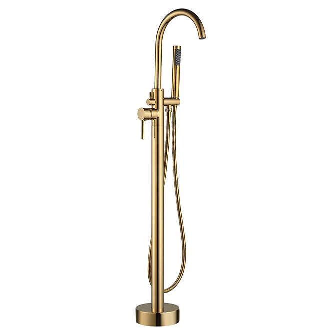 Batéria vaňová voľne stojaca Evra zlatá