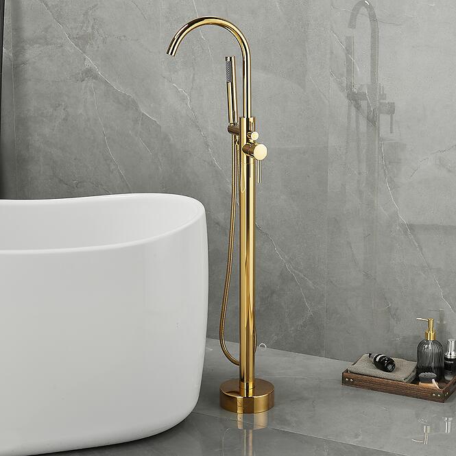 Batéria vaňová voľne stojaca Evra zlatá,4