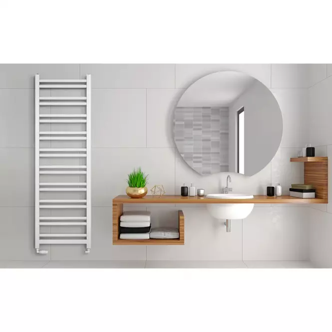 Kúpeľňový radiátor Łezka Retro ŁR 12/40 1100x440 mm biela,2