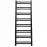 Kúpeľňový radiátor Łezka Retro ŁR 16/40 1450x440 mm čierna