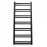Kúpeľňový radiátor Łezka Retro ŁR 14/50 1280x540 mm čierna