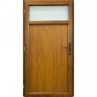 Dvere vchodové D33 90L zlatý dub