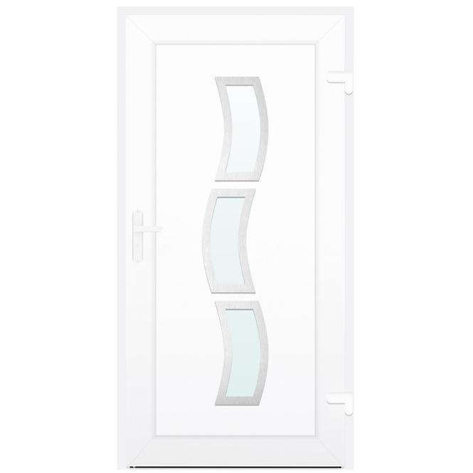 Dvere vchodové D16 90P biele