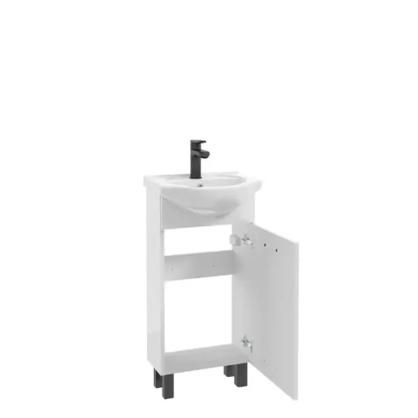Kúpeľňová skrinka s umývadlom Novelty 40 cm biela