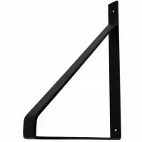 Podpera police GINO 30x22cm, matná čierna
