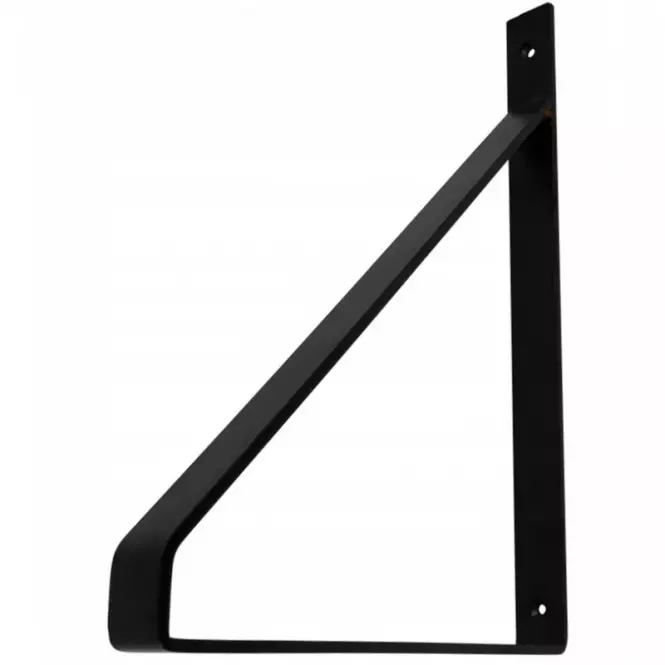 Podpera police GINO 30x22cm, matná čierna