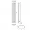 Kúpeľňový radiátor Lazur LA160/33 D5 1600x330 mm biela,4