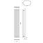 Kúpeľňový radiátor Lazur LA180/33 D5 1800x330 mm biela,4