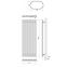 Kúpeľňový radiátor Lazur LA140/54 D5 1400x540 mm biela,2