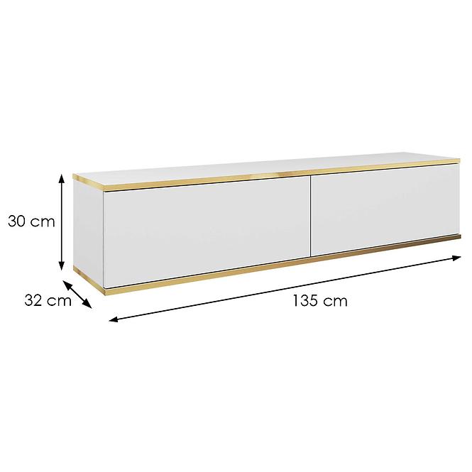 Skriňa RTV Oro 135 biela,2
