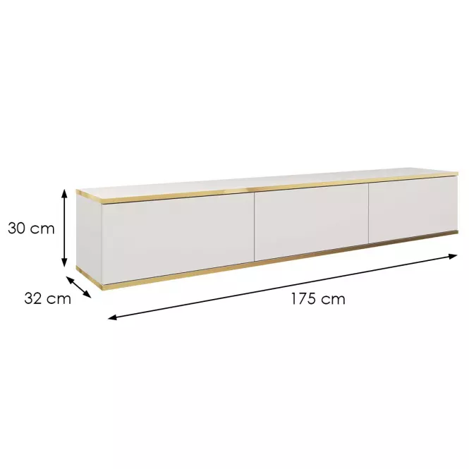Skriňa RTV Oro 175 biela,2