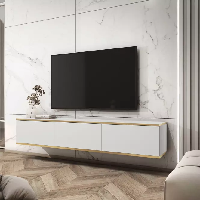 Skriňa RTV Oro 175 biela,3