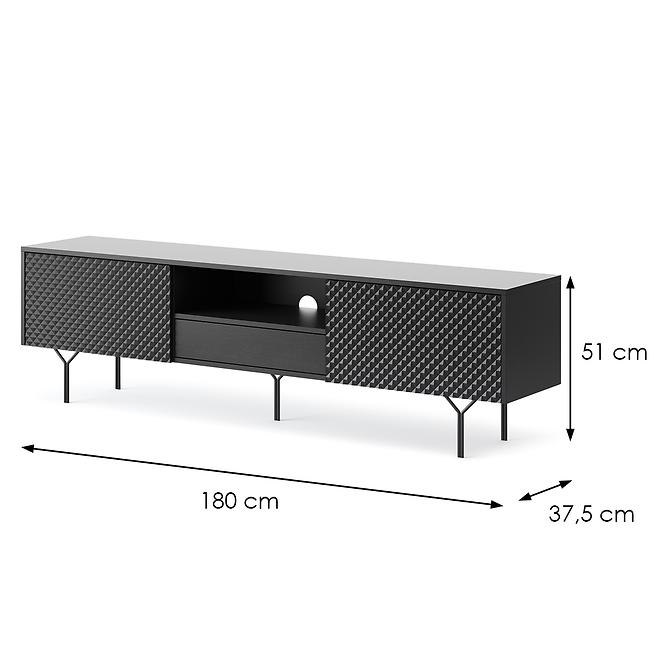 Skriňa RTV Raven 180 čierna,4