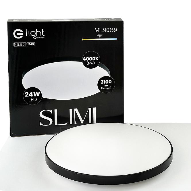 Stropnica SLIMI 24W 4000K čierna