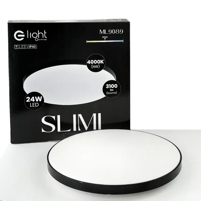 Stropnica SLIMI 24W 4000K čierna,5