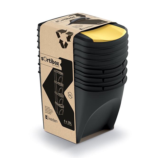 Súprava odpadkových košov  SORTIBOX 4x25L IKWB25S4