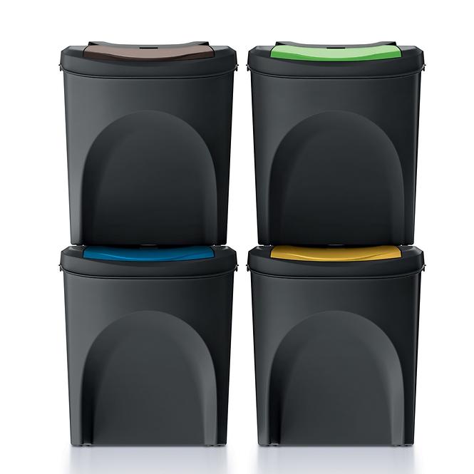 Súprava odpadkových košov  SORTIBOX 4x25L IKWB25S4