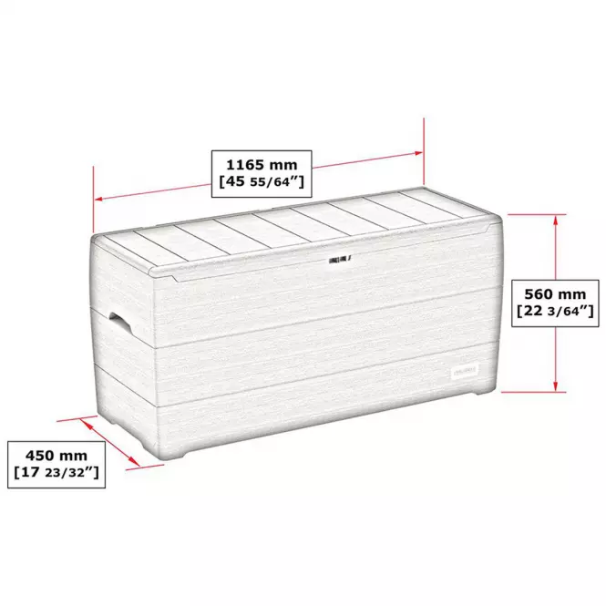Úložný box DURABOX 270 L hnedá,2