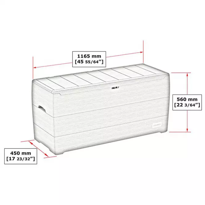 Úložný box DURABOX 270 L šedá,2