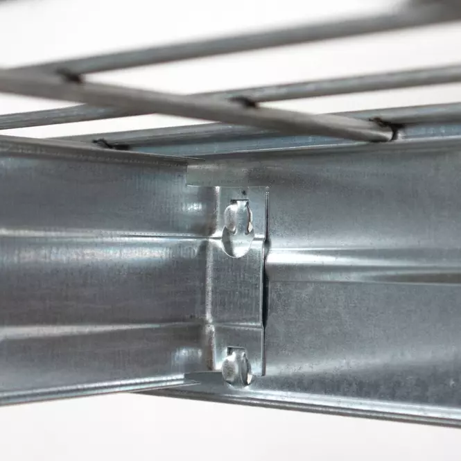 Kovový regál RIMS300 EB38 pozinkovaný 180x90x45 cm – 4 police/300 kg