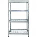 Kovový regál RIMS300 EB38 pozinkovaný 180x90x45 cm – 4 police/300 kg