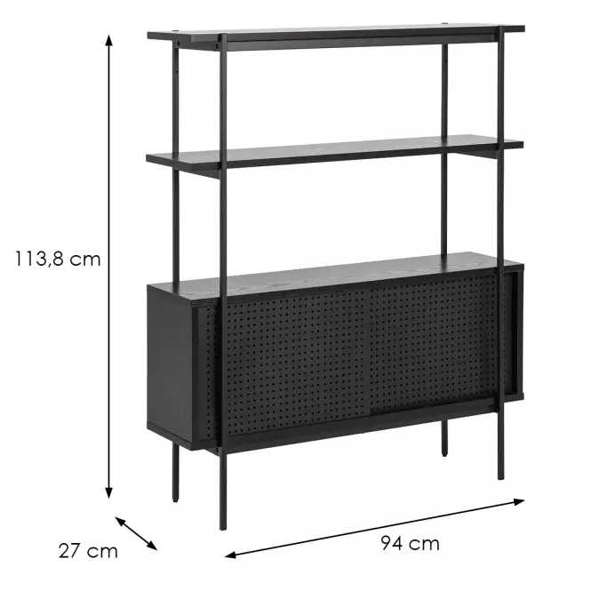 Regál dort čierna,2