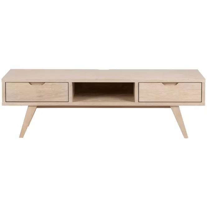 TV stolík Simple biely dub