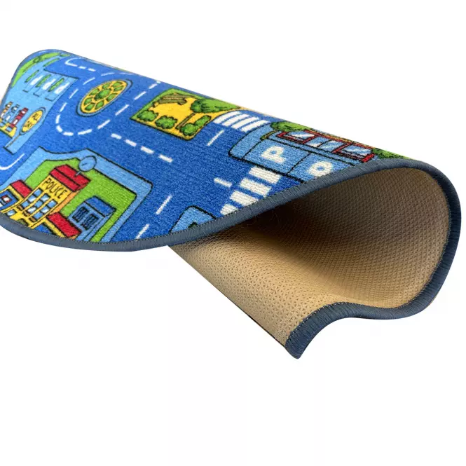 Koberec Kids City 1,0/1,0 okrúhly modrý,3