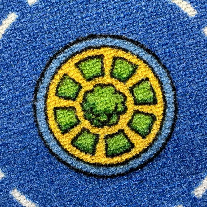 Koberec Kids City 1,0/1,0 okrúhly modrý,7